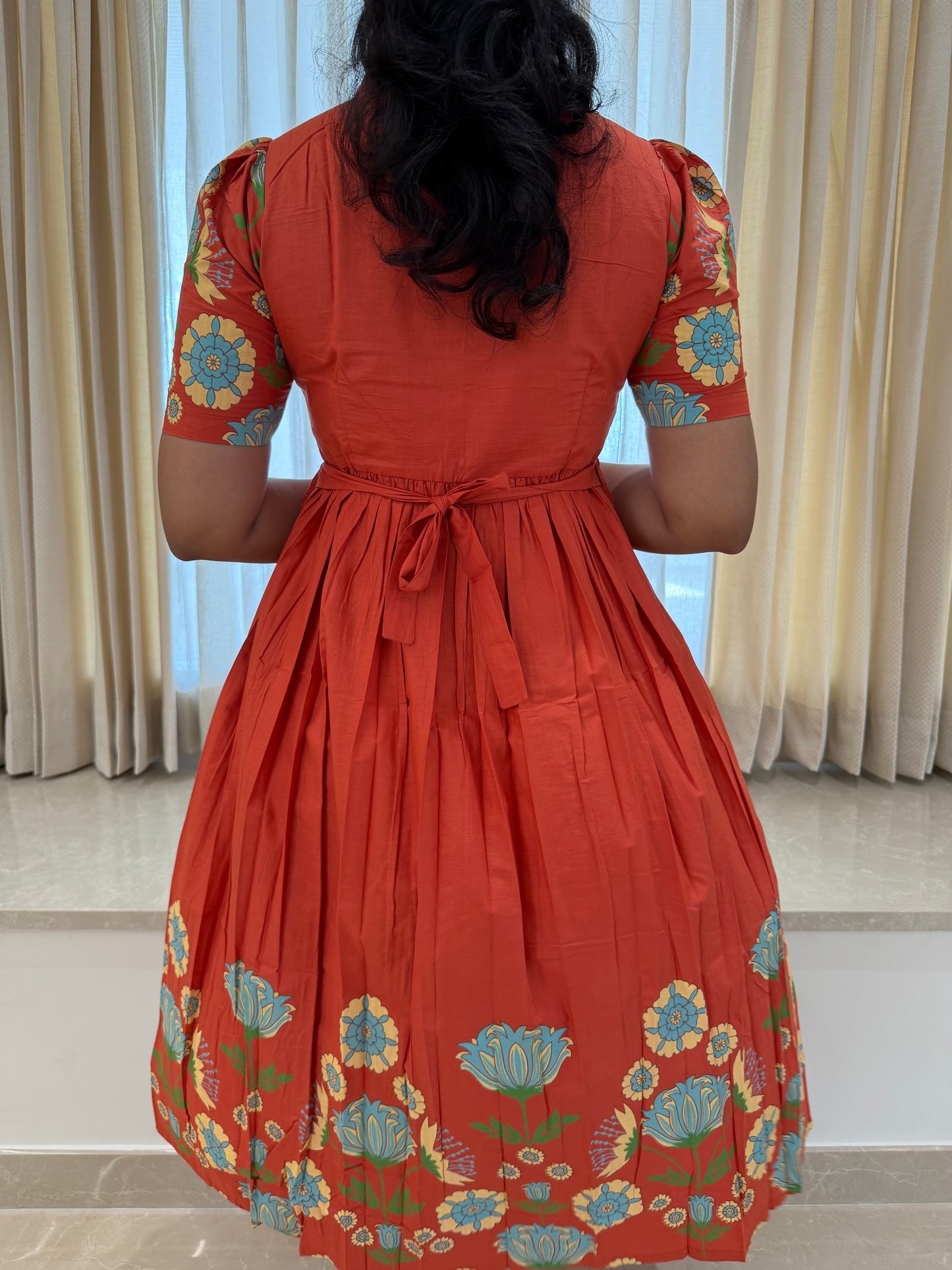 Rust Garden Cotton Maxi