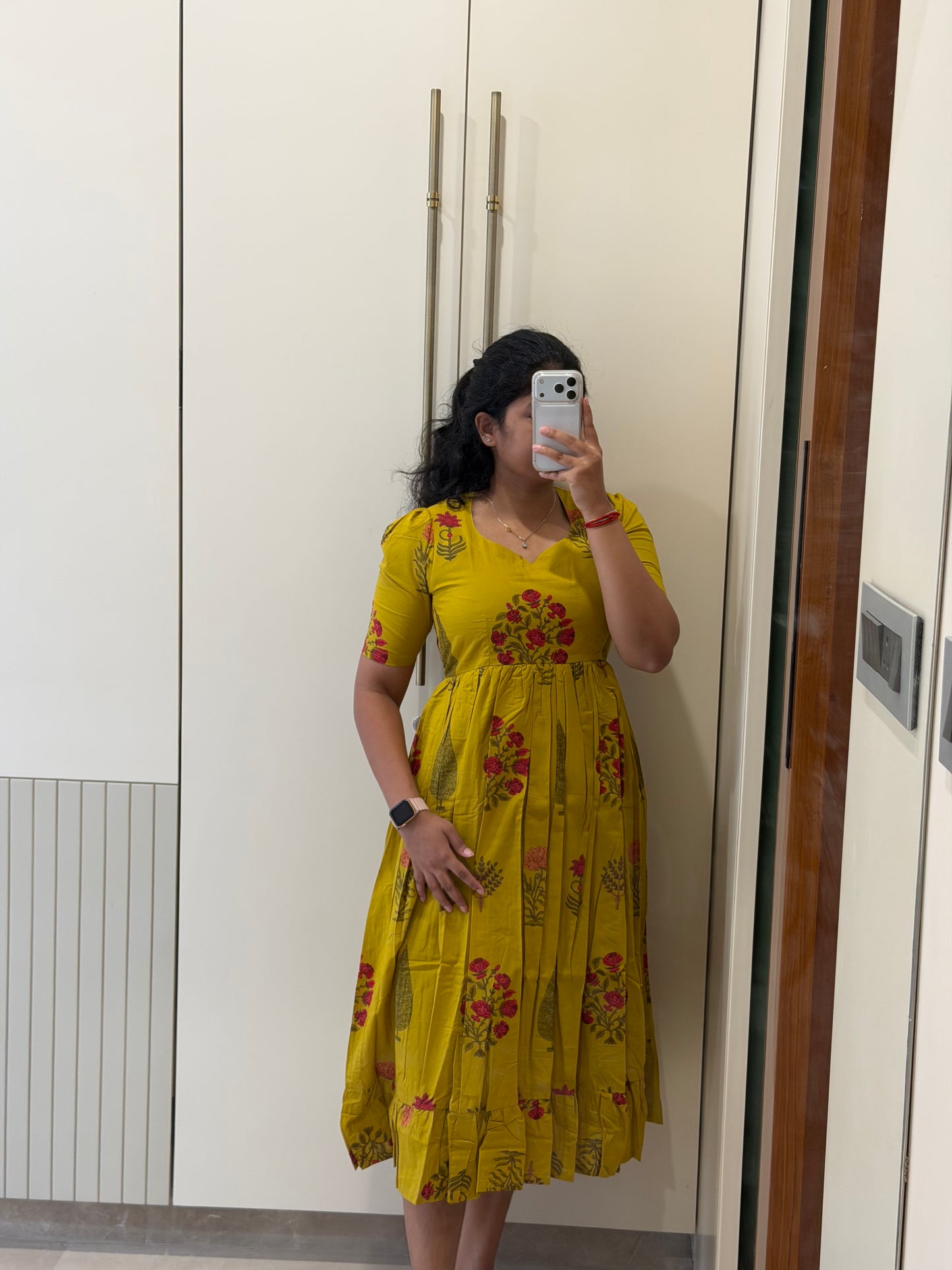 Mustard Yellow Cotton Maxi