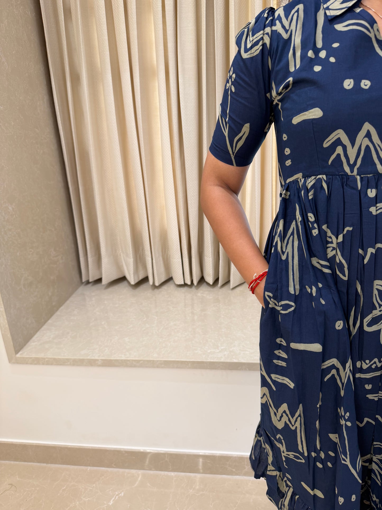 Midnight Blue Cotton Maxi