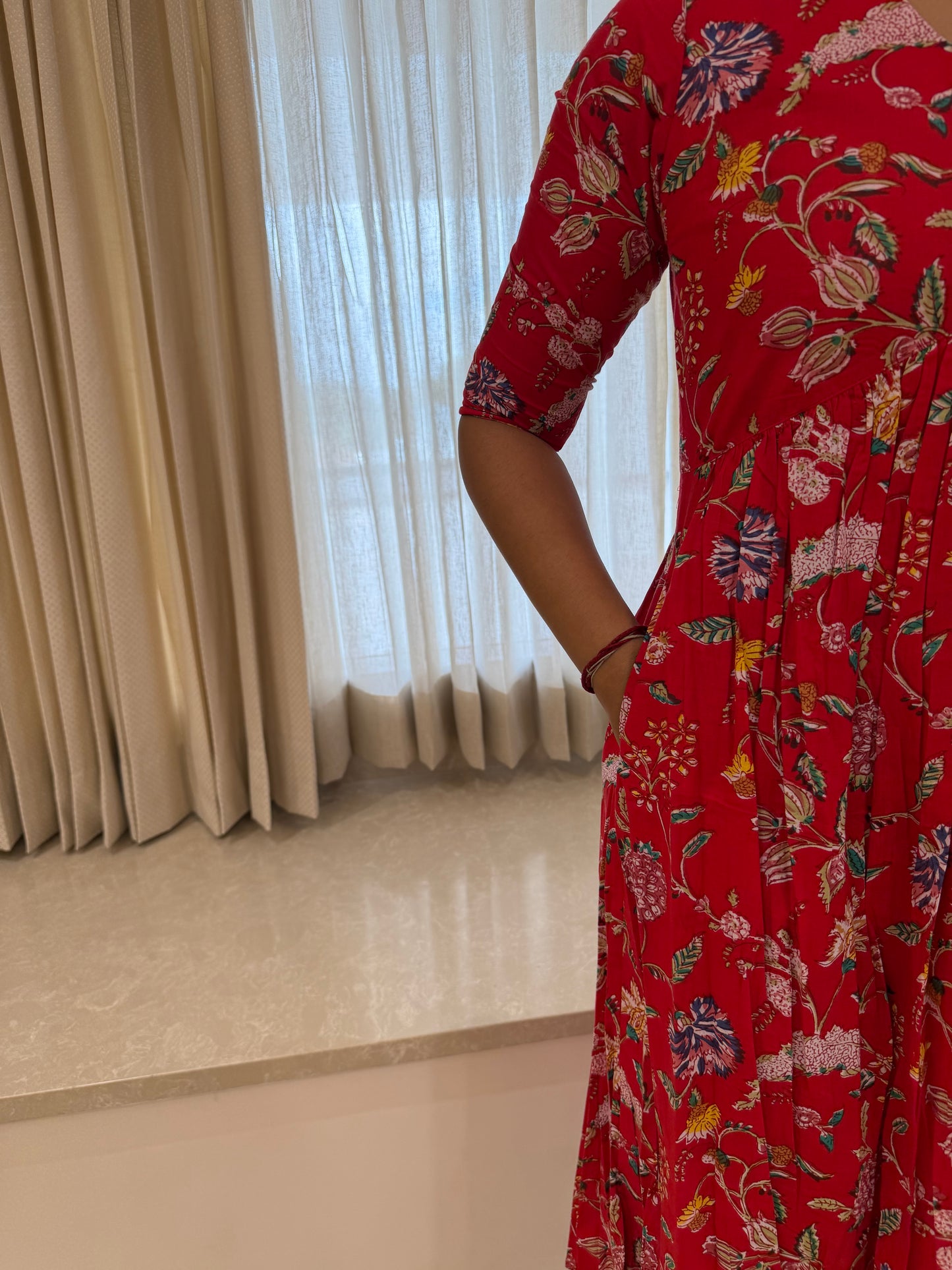 Red Alia cut Maxi