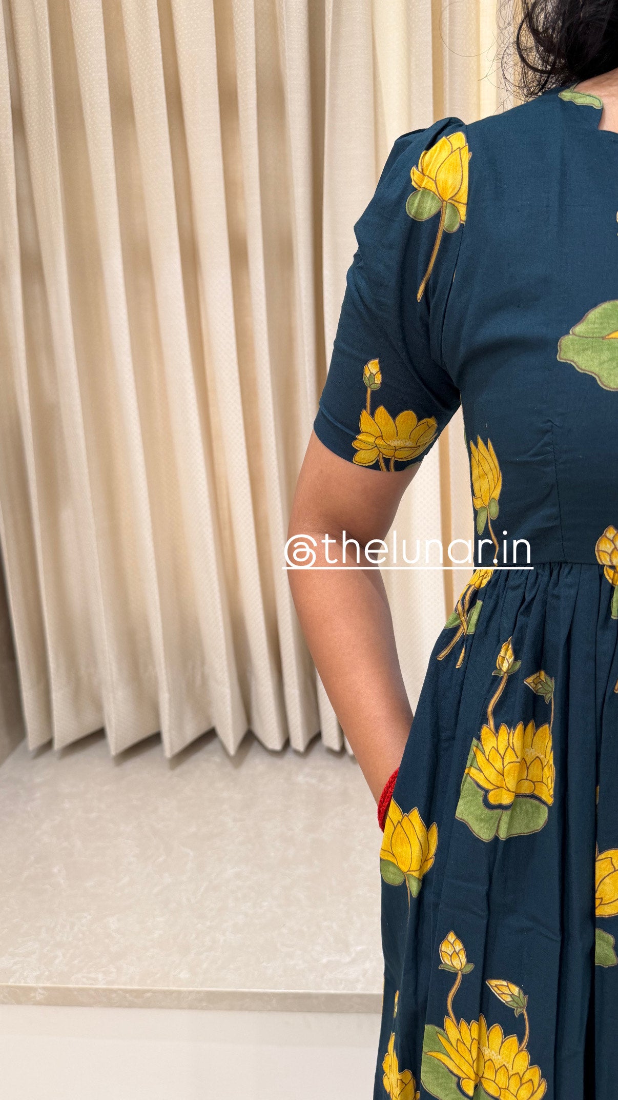 Green Lotus Cotton Maxi