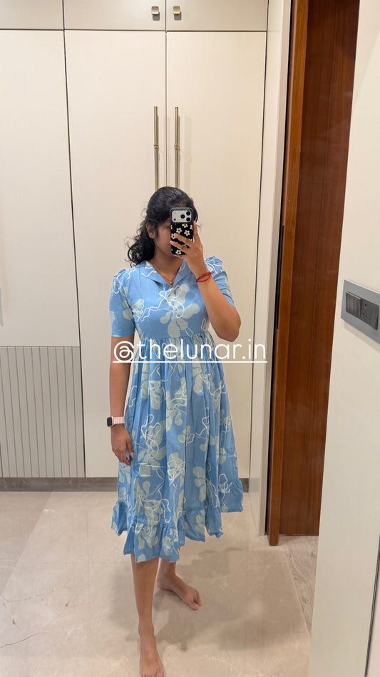 Sky Blue Cotton Maxi