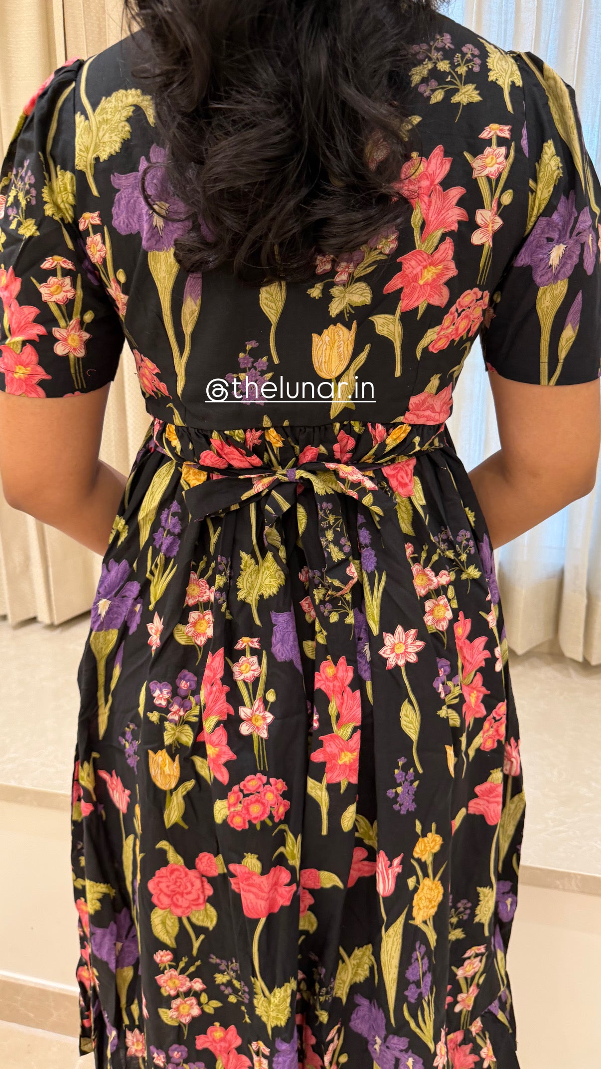 Black Spring Cotton Maxi