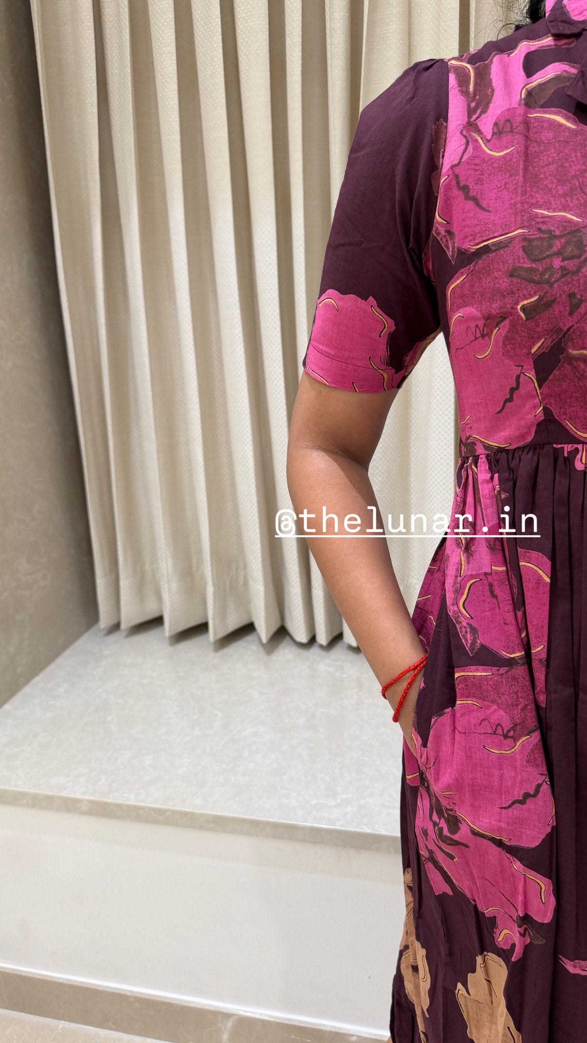 Purple Multi Floral Cotton Maxi