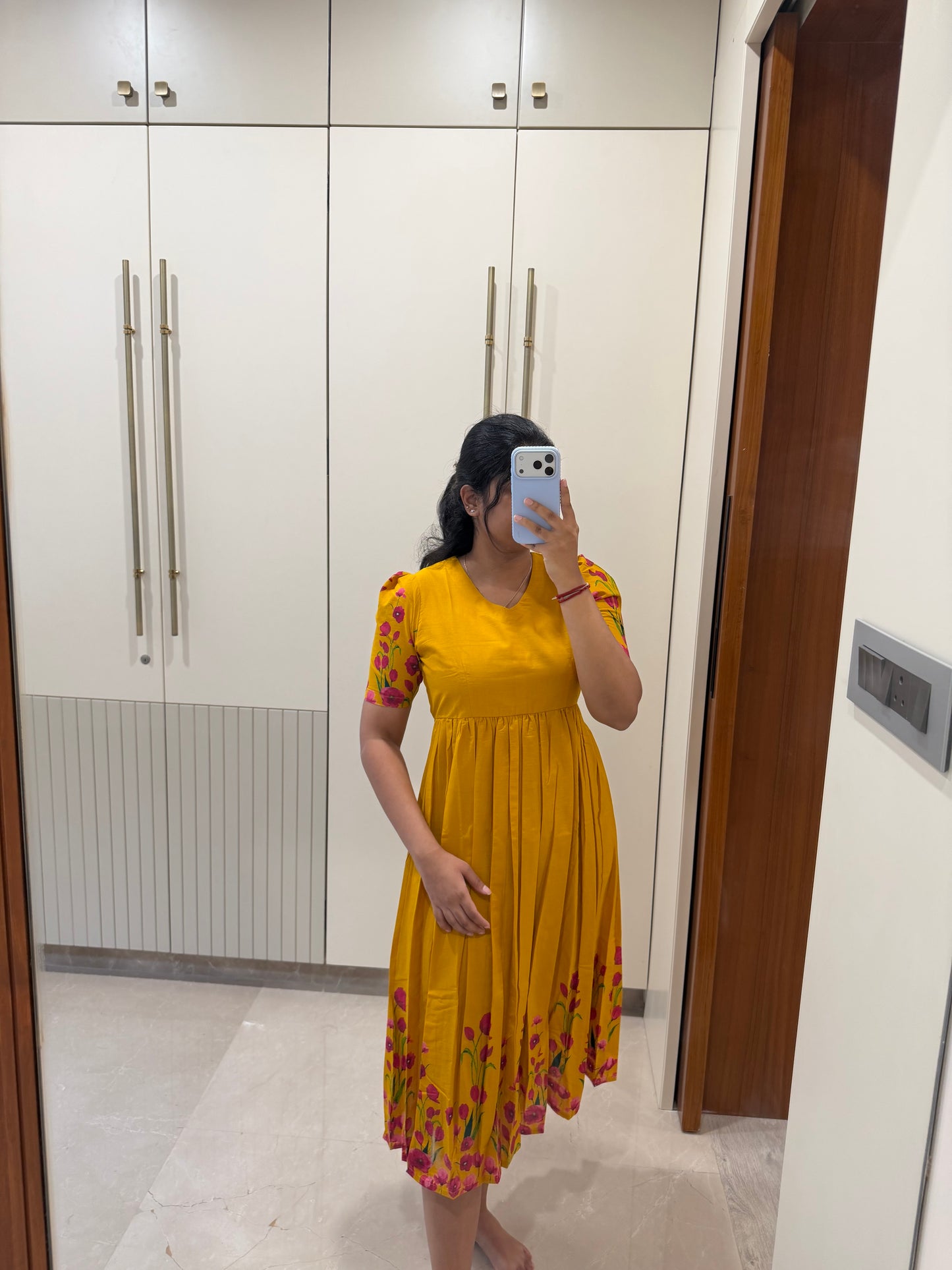 Yellow Blossom Cotton Maxi