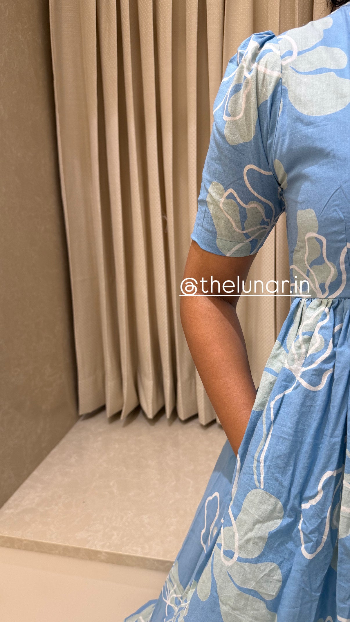 Sky Blue Cotton Maxi