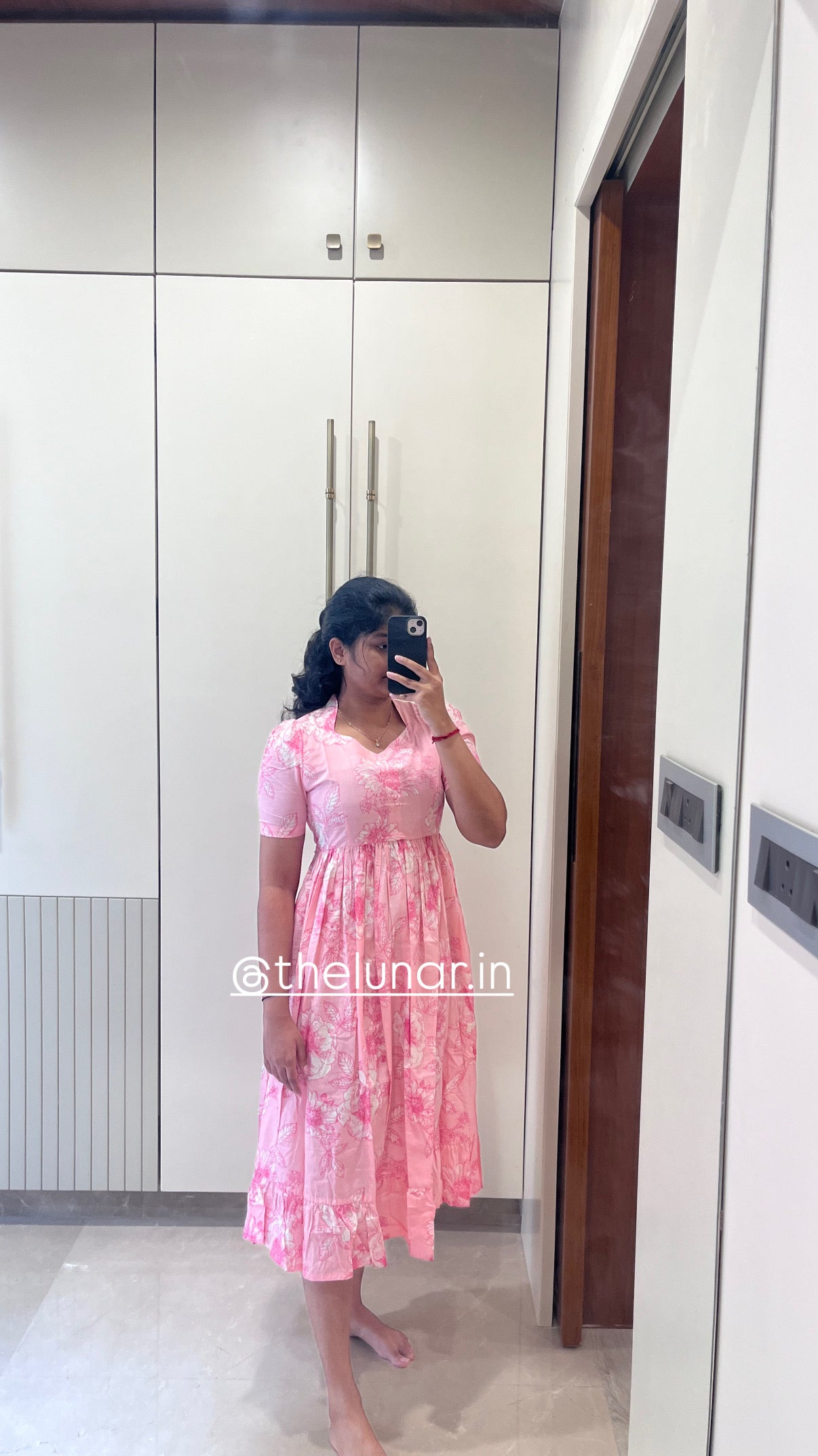 Baby Pink Cotton Maxi