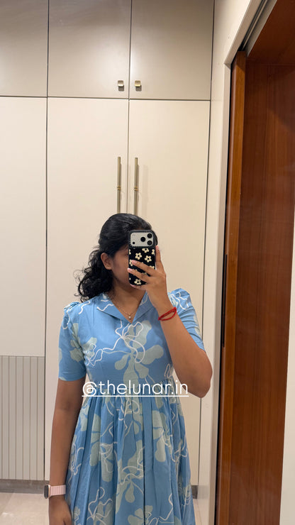 Sky Blue Cotton Maxi