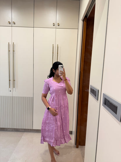 Purple Heart Handloom Cotton Maxi