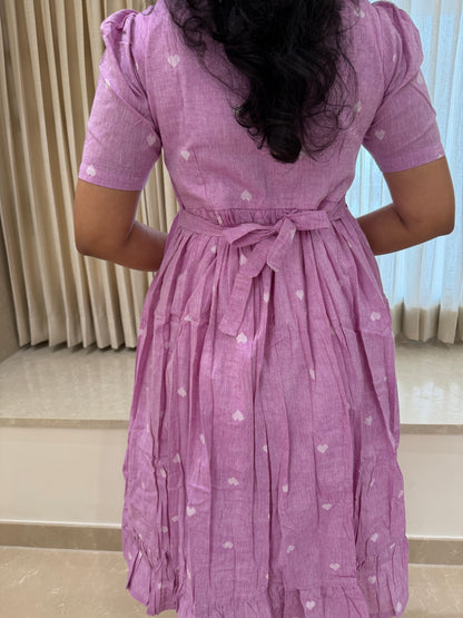 Purple Heart Handloom Cotton Maxi