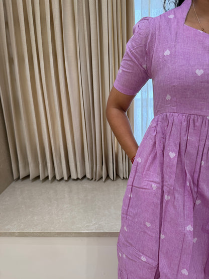 Purple Heart Handloom Cotton Maxi