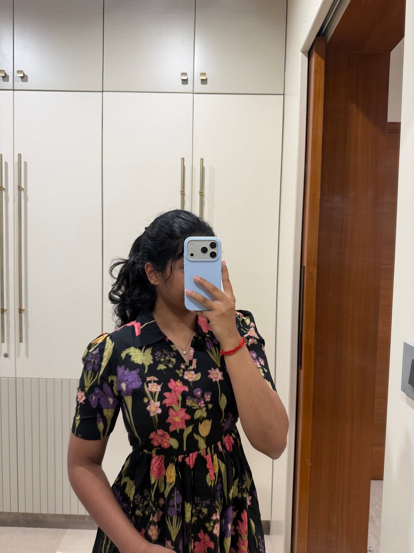 Black Spring Cotton Maxi