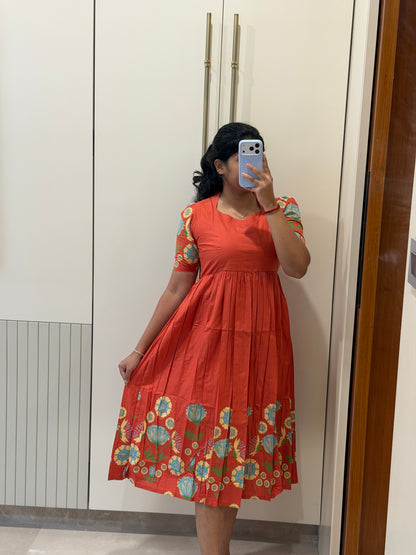 Rust Garden Cotton Maxi
