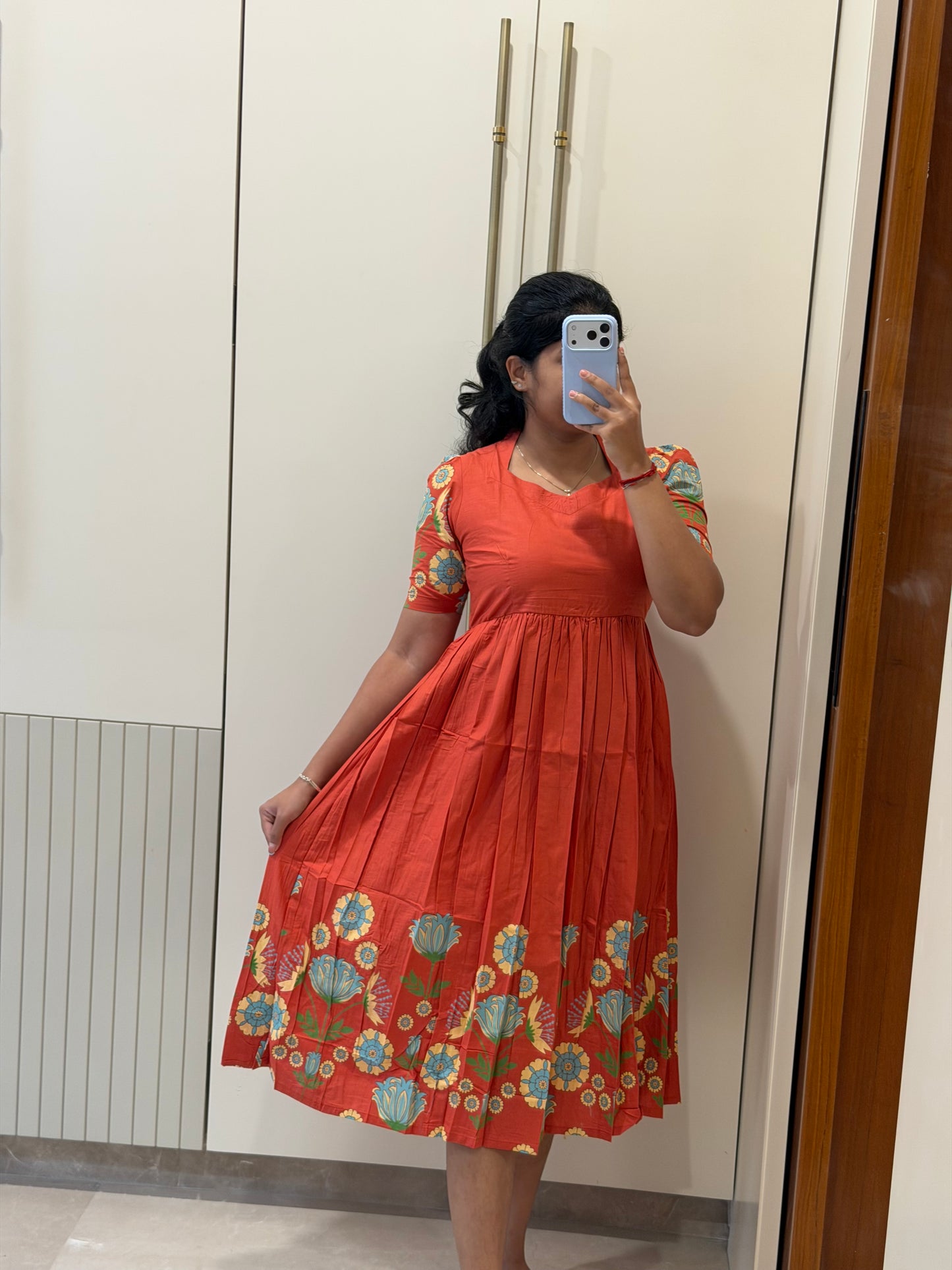 Rust Garden Cotton Maxi