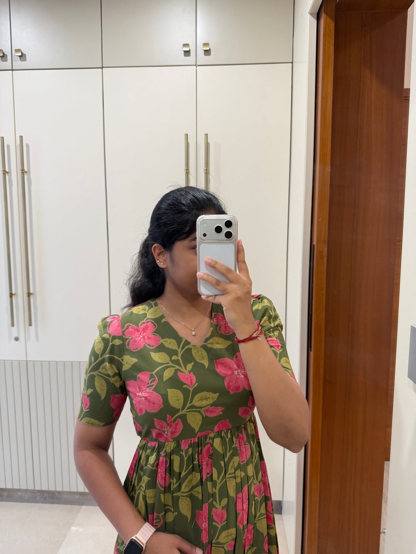 Olive Green Cotton Maxi