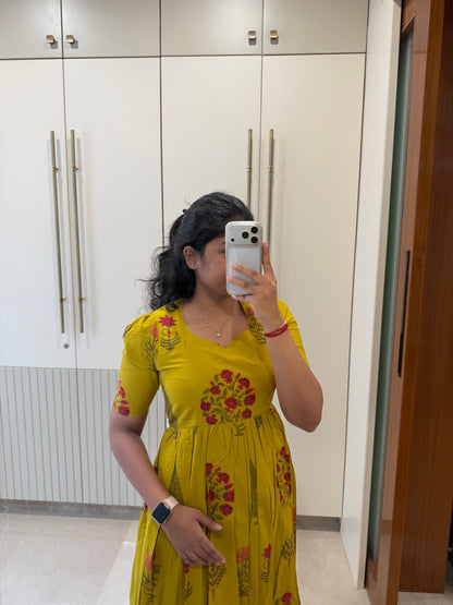 Mustard Yellow Cotton Maxi