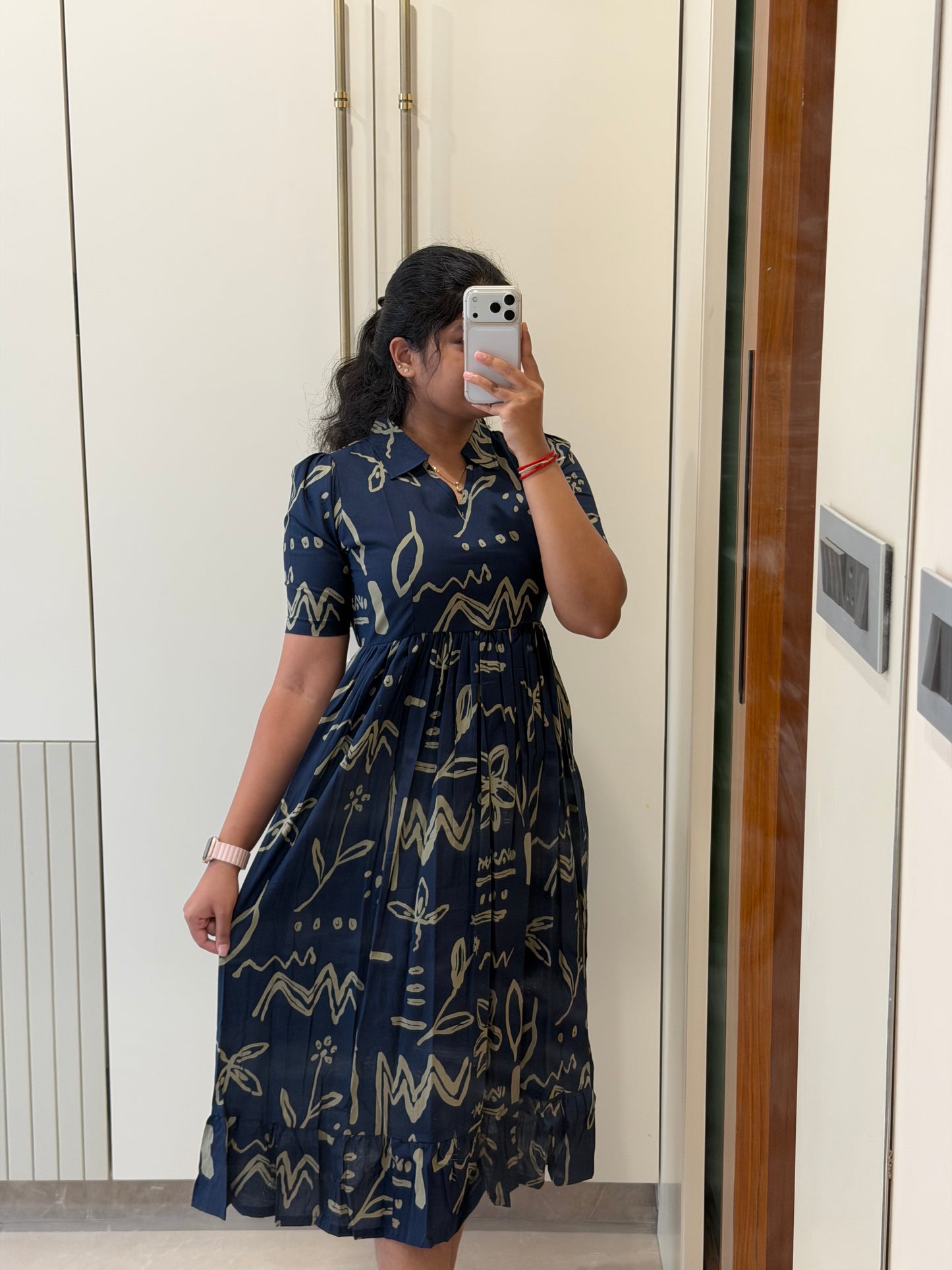 Midnight Blue Cotton Maxi