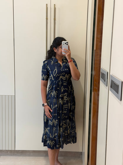 Midnight Blue Cotton Maxi