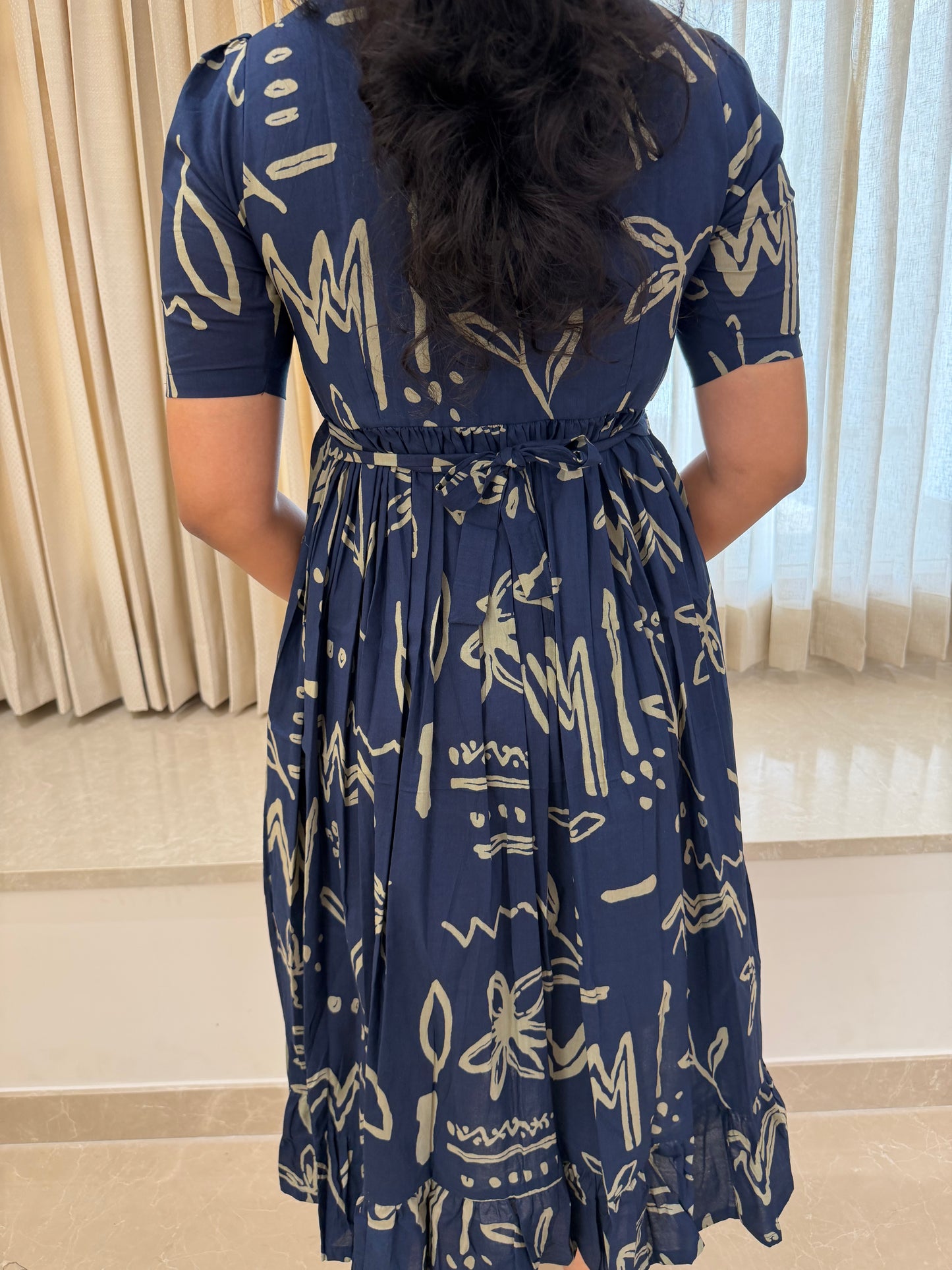 Midnight Blue Cotton Maxi