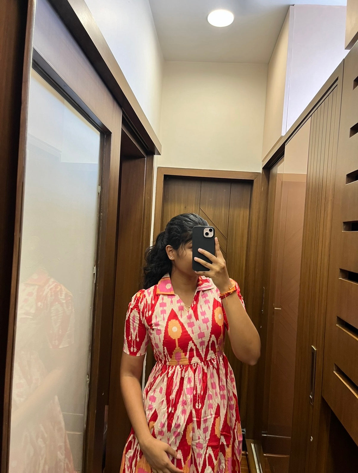 Red Lines Cotton Maxi