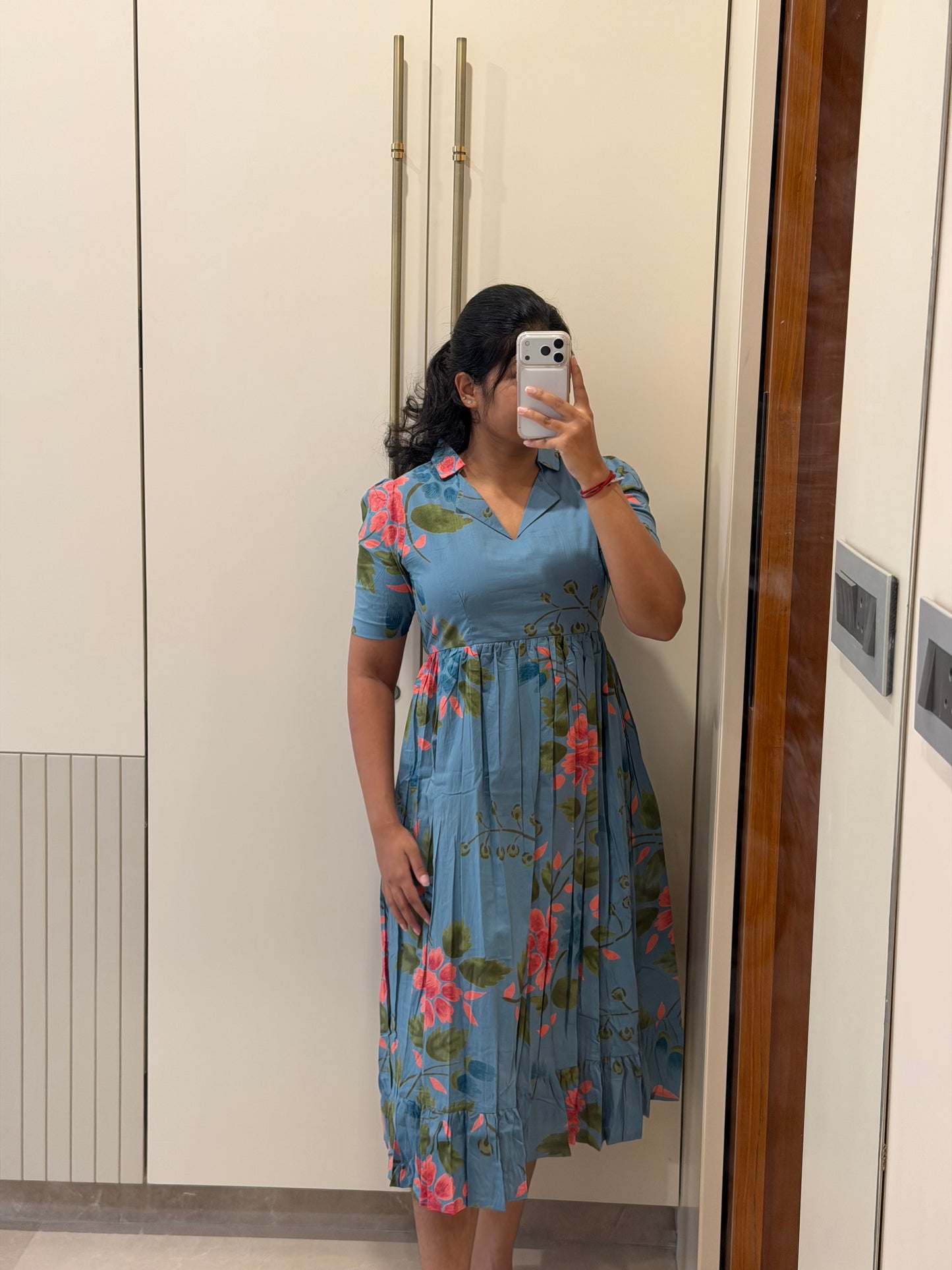 Classic Blue Cotton Maxi