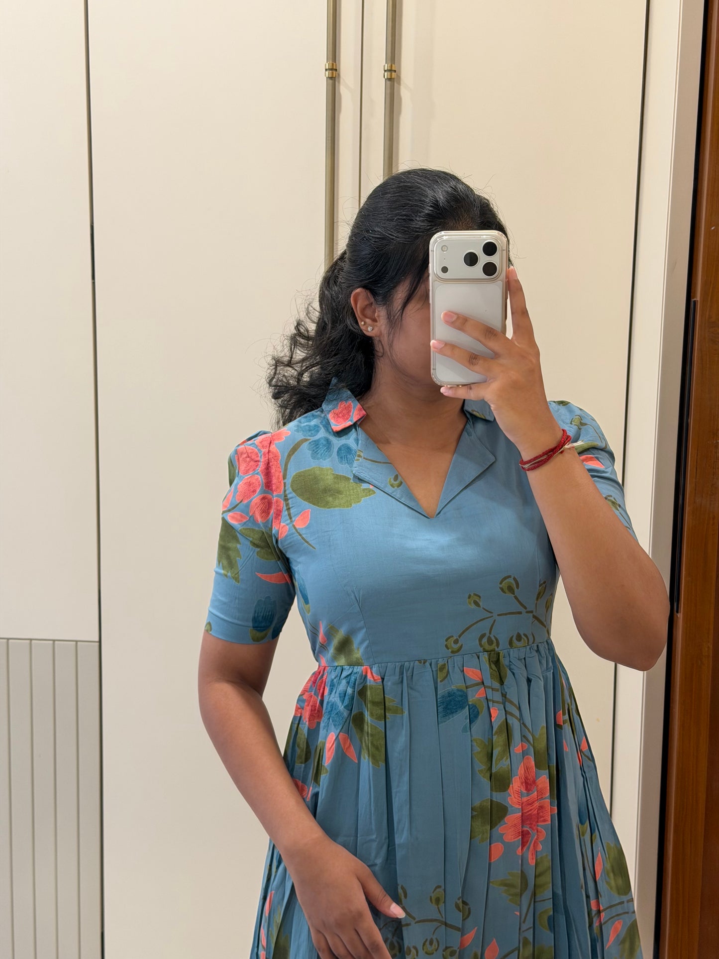 Classic Blue Cotton Maxi