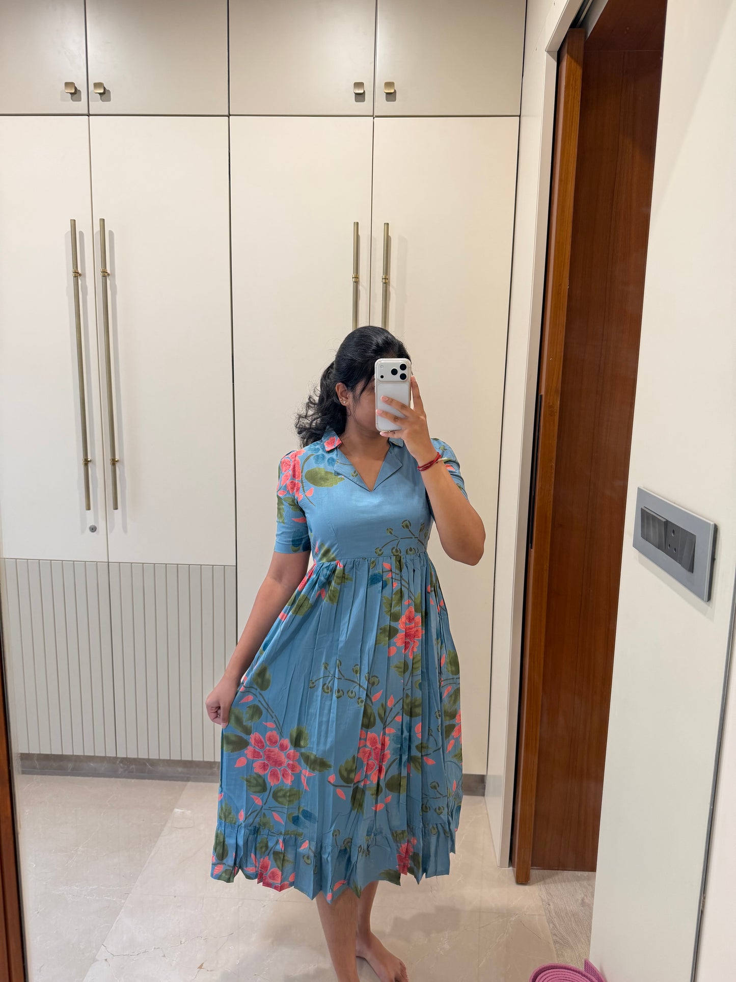 Classic Blue Cotton Maxi