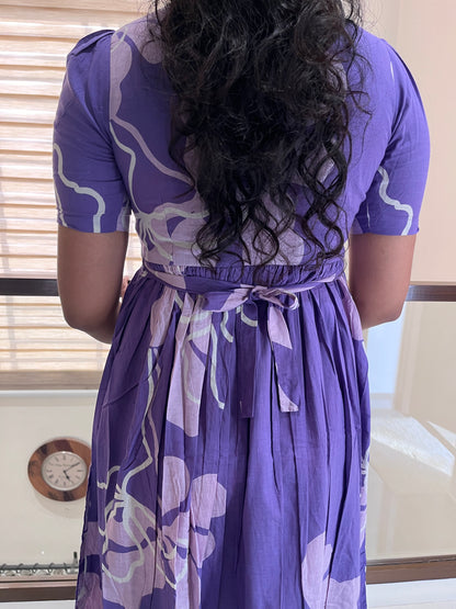 Purple Design Cotton Maxi