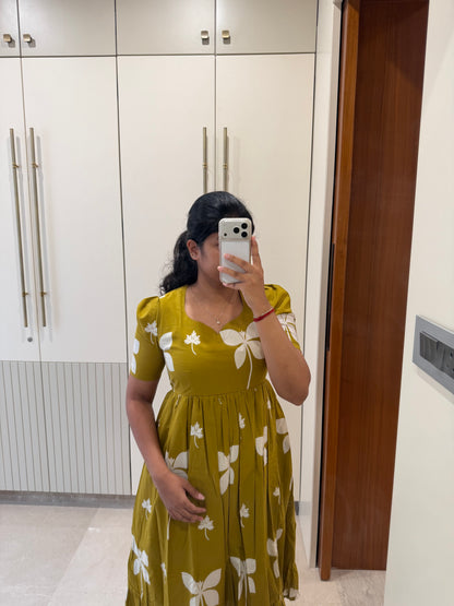 Mustard Cotton Maxi