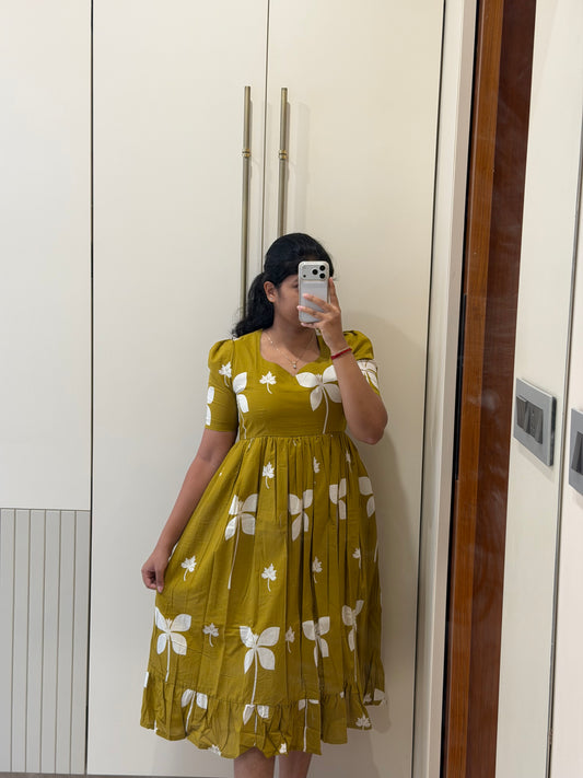 Mustard Cotton Maxi