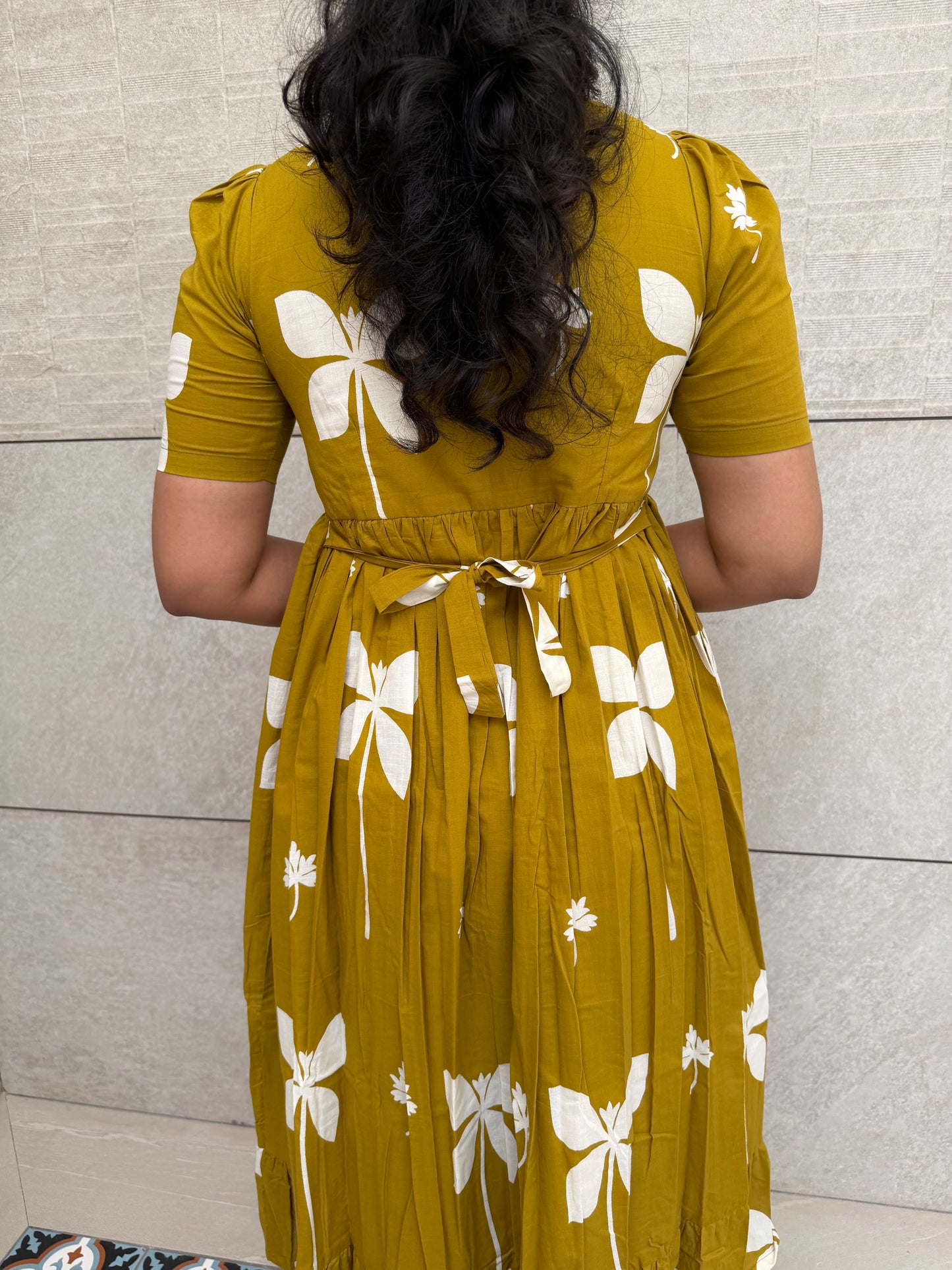 Mustard Cotton Maxi