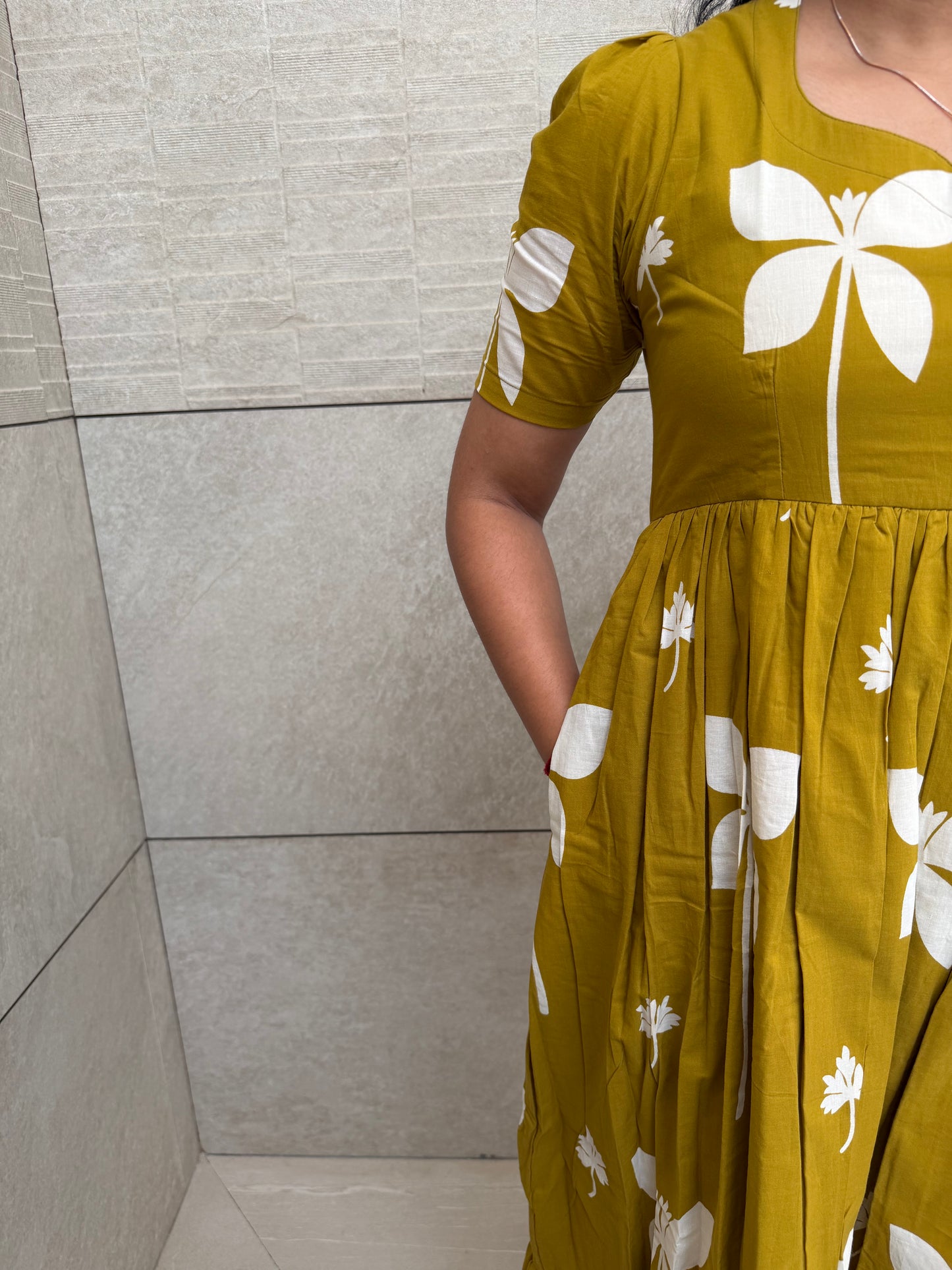 Mustard Cotton Maxi