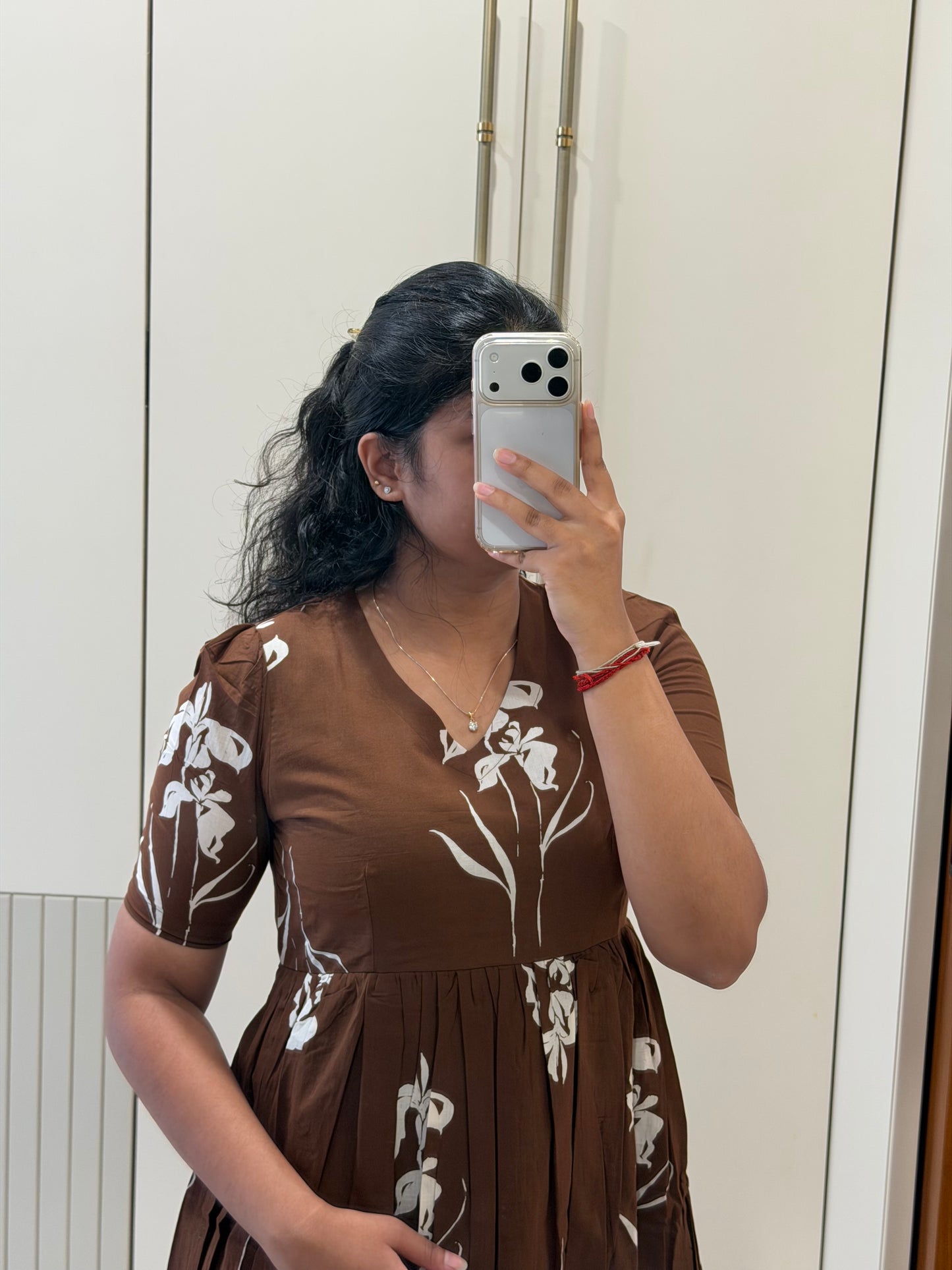 Dark Brown Cotton Maxi