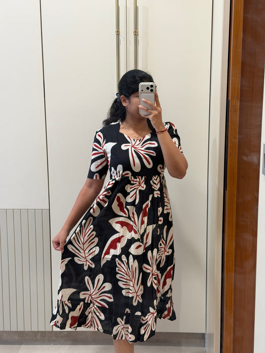 Black Shell Cotton Maxi