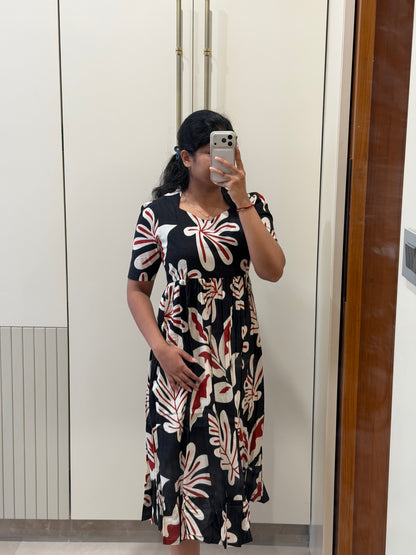 Black Shell Cotton Maxi
