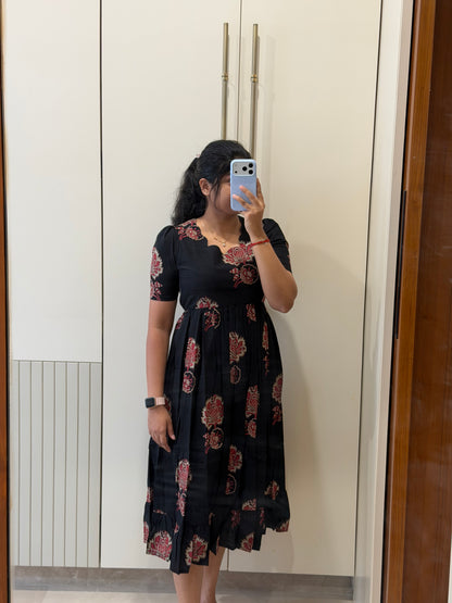 Black Bud Cotton Maxi