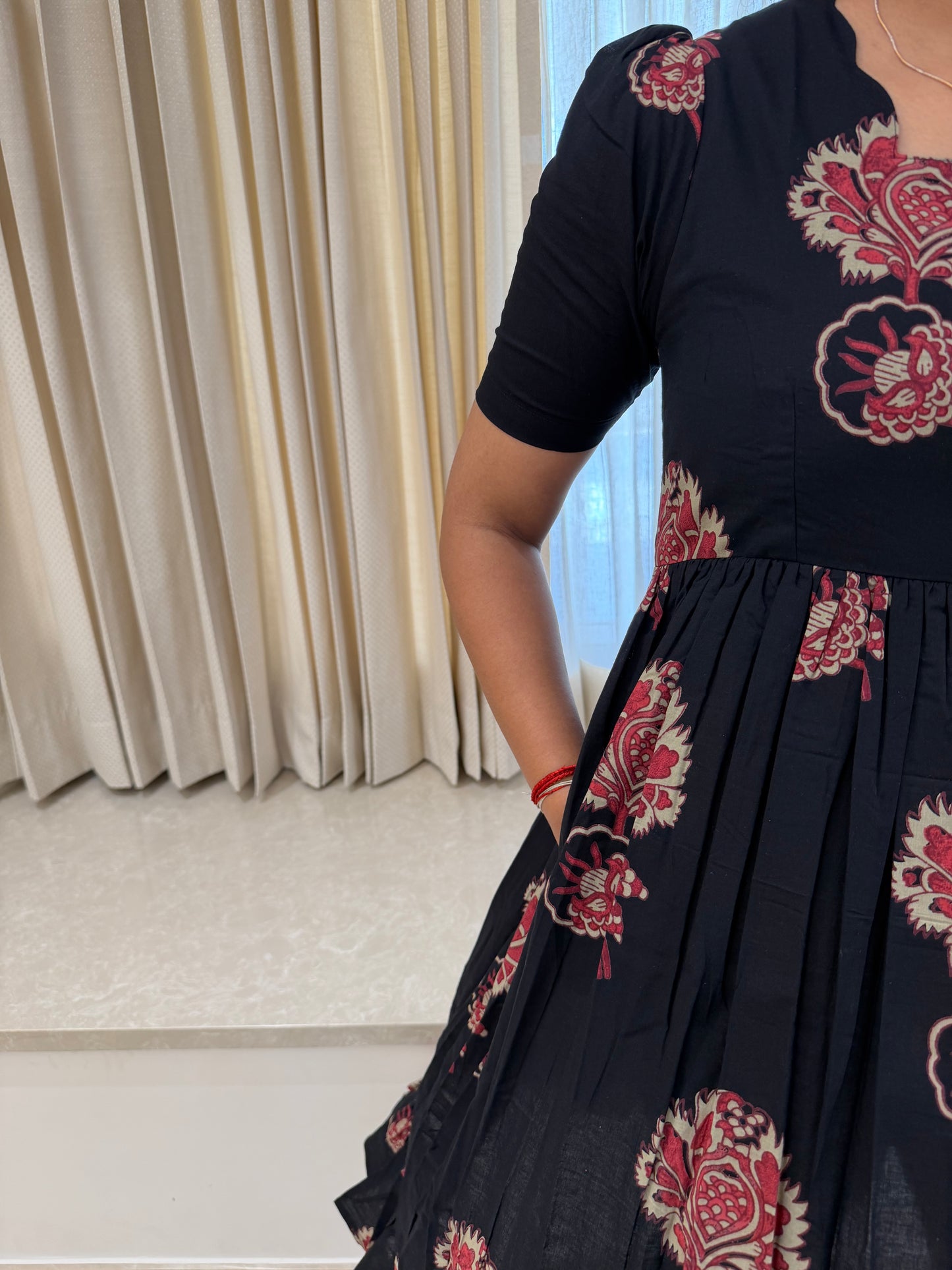 Black Bud Cotton Maxi