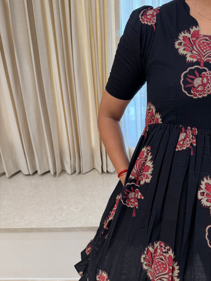 Black Bud Cotton Maxi