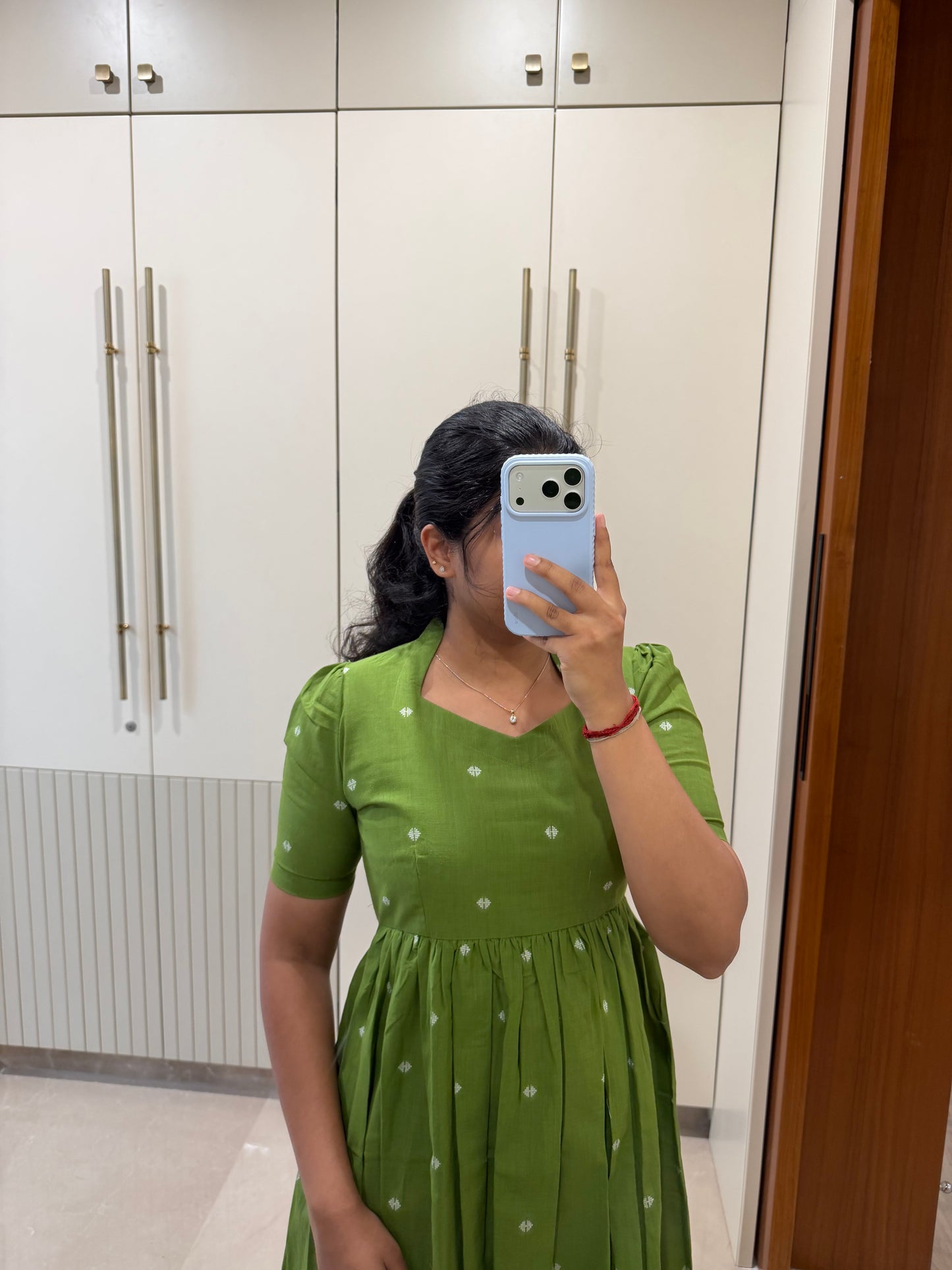 Matcha Handloom Cotton Maxi
