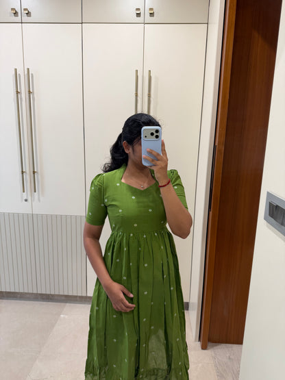 Matcha Handloom Cotton Maxi
