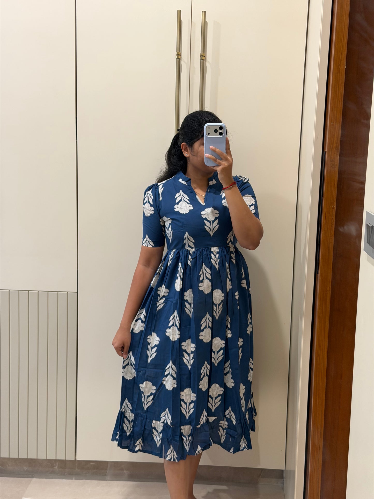 Ink Blue Cotton Maxi