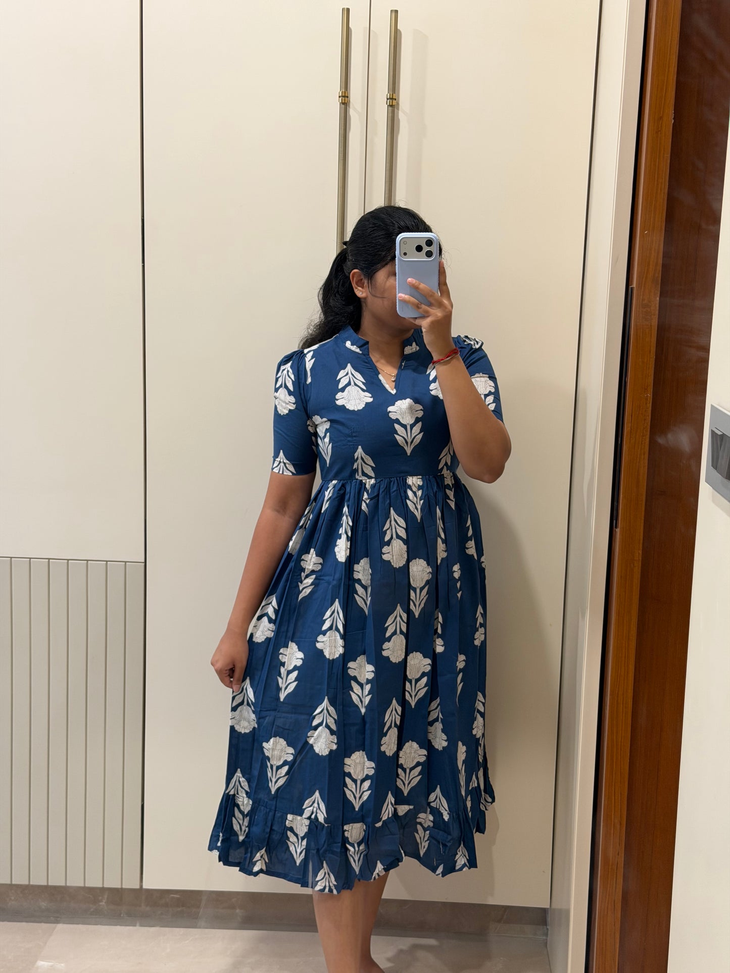 Ink Blue Cotton Maxi