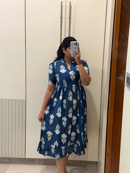 Ink Blue Cotton Maxi