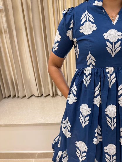 Ink Blue Cotton Maxi