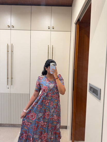 Multi Floral Cotton Maxi