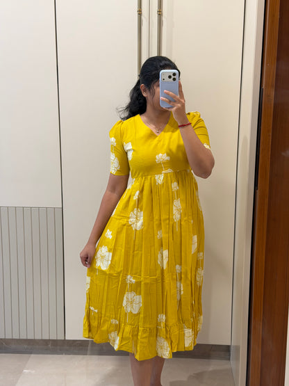 Manjal Cotton Maxi