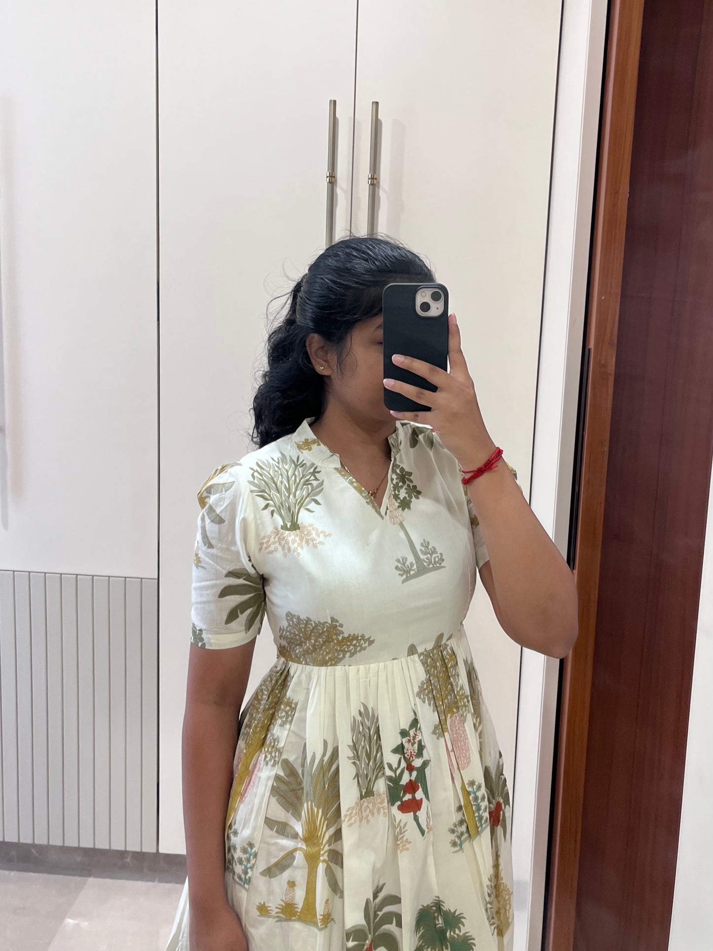 White Forest Cotton Maxi