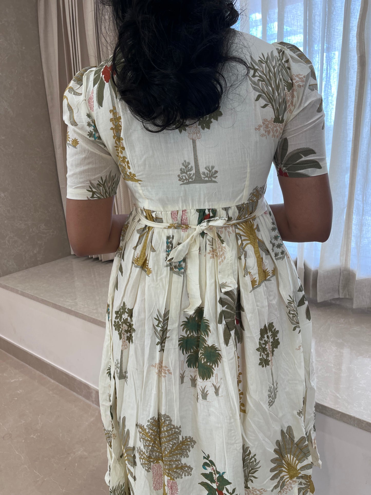 White Forest Cotton Maxi
