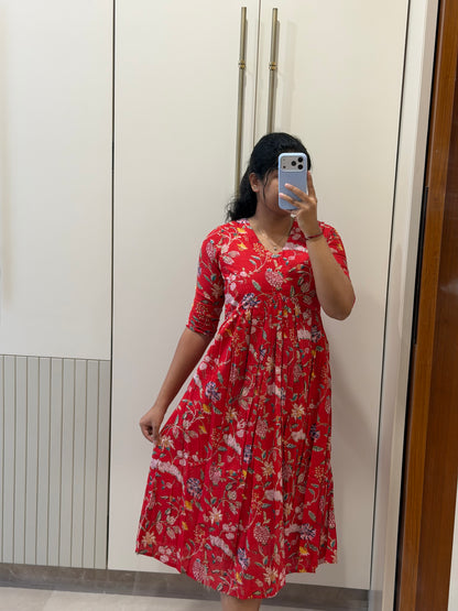 Red Alia cut Maxi