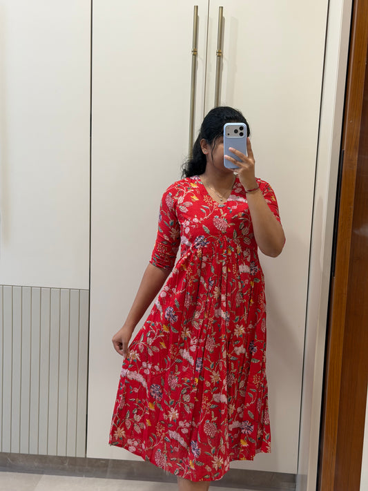 Red Alia cut Maxi
